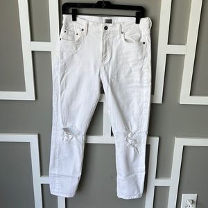 Citizens of Humanity Size 27 Distressed White Jeans